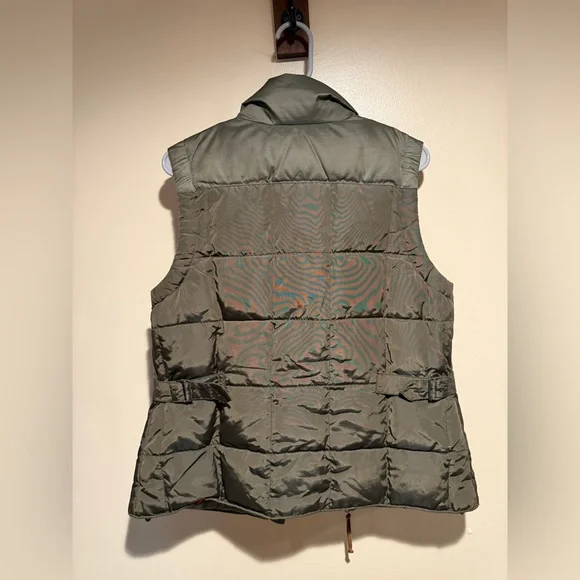 Eddie Bauer Women’s Sz large Yukon Model 550 Fill Down Puffer Brown Vest Jacket - Picture 11 of 12